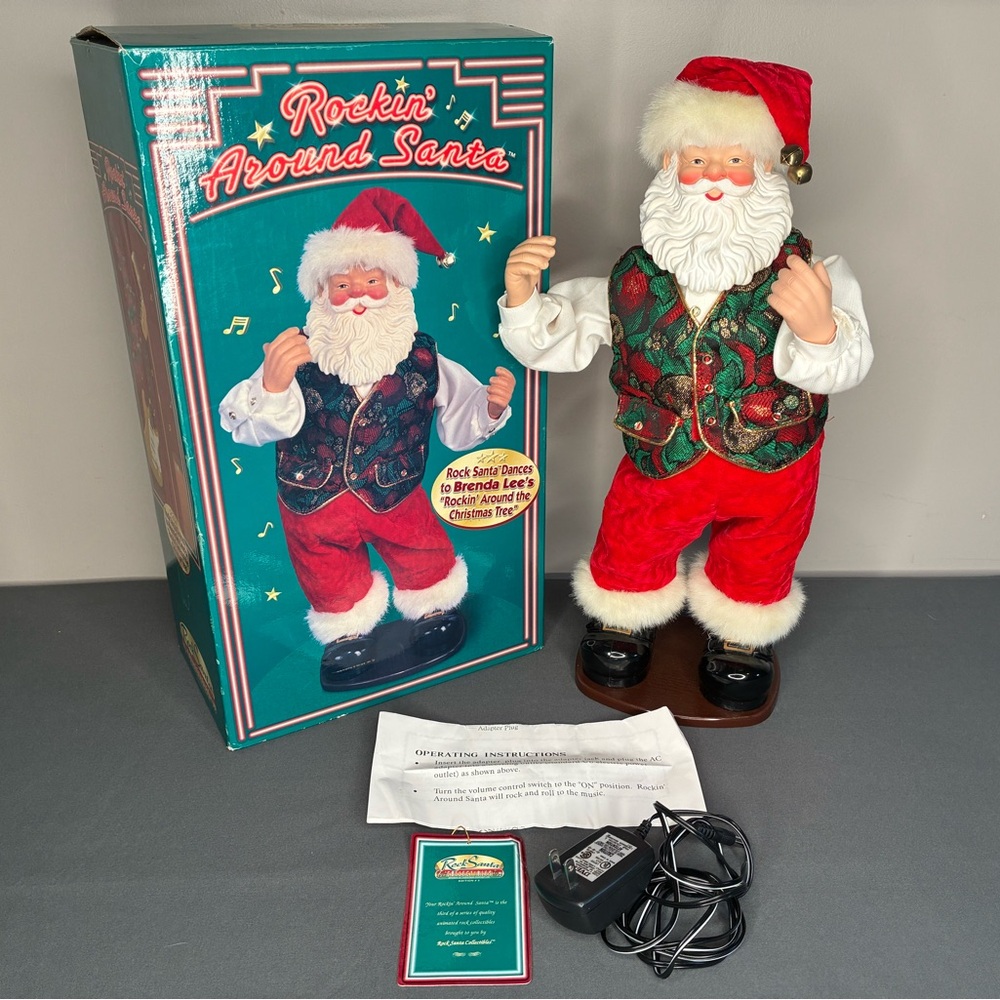 Vintage 17” Rockin’ Around Santa (1999) - LIKE NEW